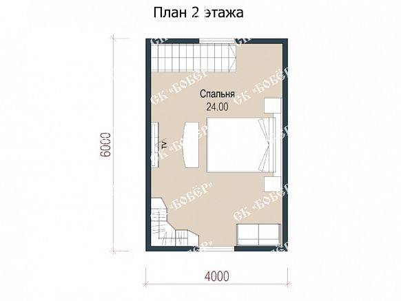 Дачный дом из бруса 6х8. фото