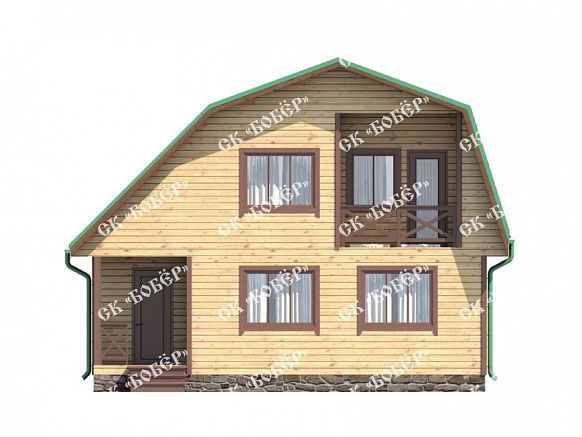 Дом из бруса 8х8. фото